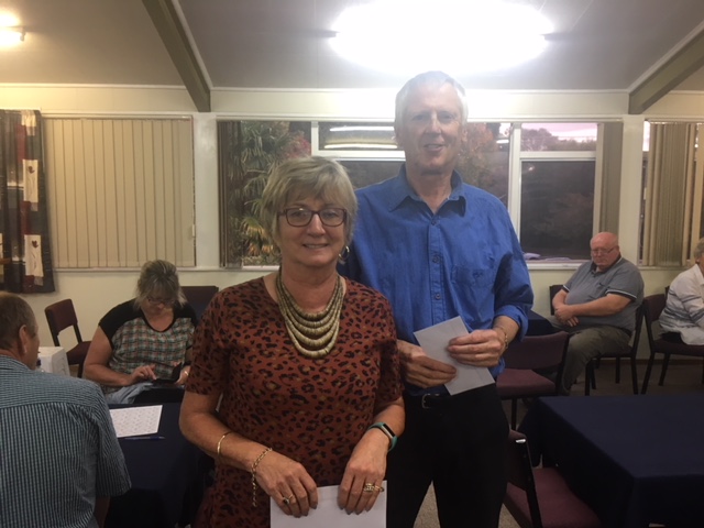 Winners at Cambridge WAP: Cynthia and Ian Clayton from Hamilton